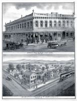 San Jose Brewery and Residence of PH. Doerr, Spring's Great American Cheap Store, Santa Clara County 1876